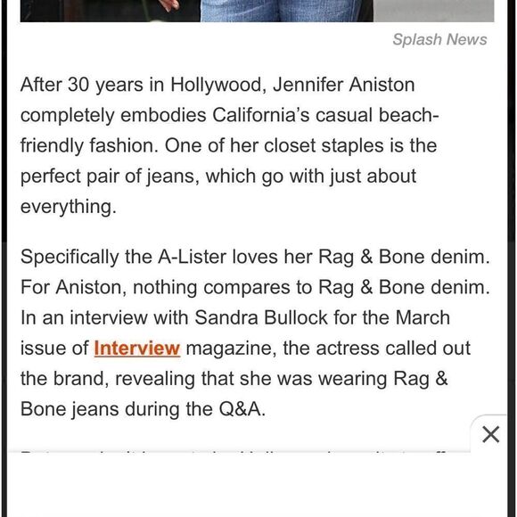 Rag & Bone Crop Jeans Serrano Dark Wash Blue Mid Rise Size 23 - Picture 13 of 13